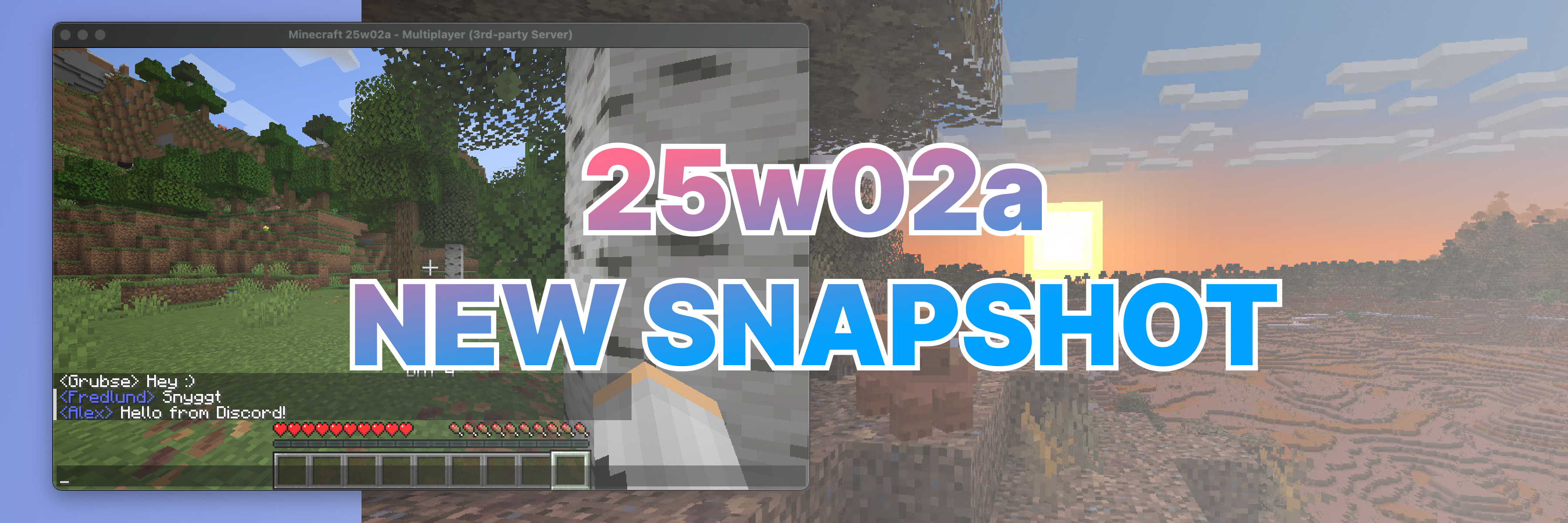 Minecraft Snapshot 25w02a: New Year, New Features!